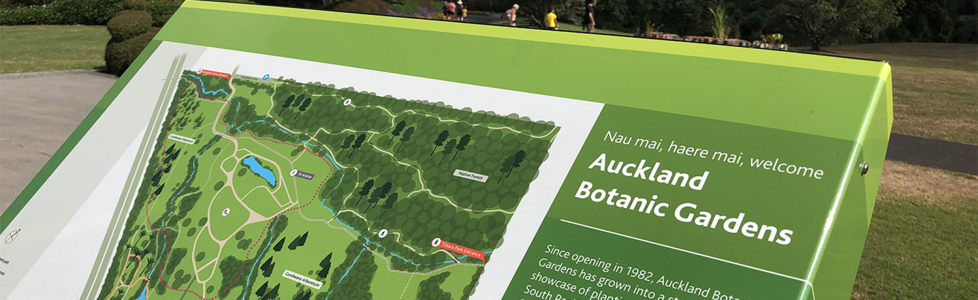 Botanic Gardens wayfinding header